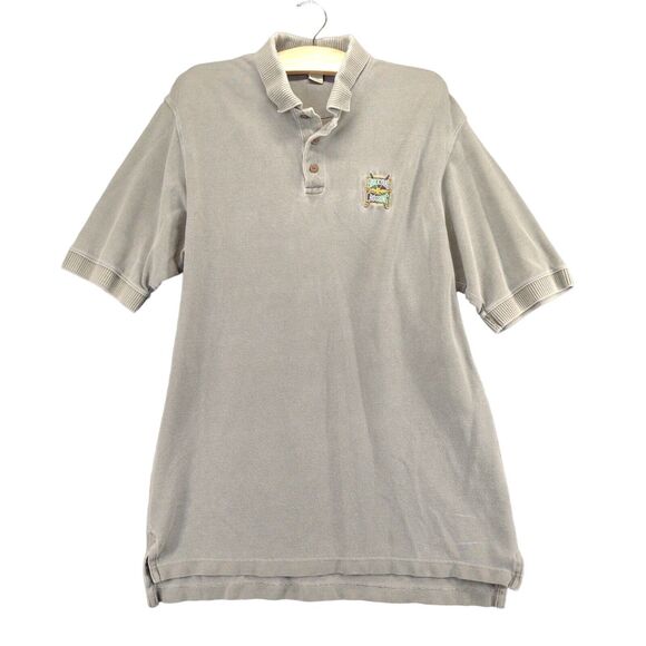 Gear For Sports Mens Collared Short Sleeve Brickyard Crossing Polo Shirt Gray L - Picture 1 of 15